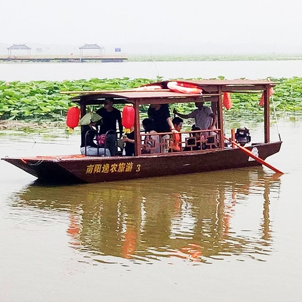 鋁合金仿木質傳統結構搖櫓船